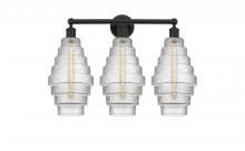 Innovations Lighting 616-3W-BK-G672-8 - Cascade - 3 Light - 26 inch - Matte Black - Bath Vanity Light