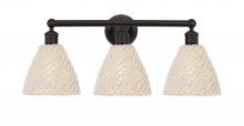 Innovations Lighting 616-3W-OB-NBD-75-NAT - Bristol Natural - 3 Light - 26 inch - Oil Rubbed Bronze - Bath Vanity Light