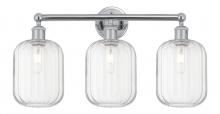 Innovations Lighting 616-3W-PC-G460-7CL - Preston Cylinder - 3 Light - 25 inch - Polished Chrome - Bath Vanity Light