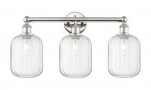Innovations Lighting 616-3W-PN-G460-7CL - Preston Cylinder - 3 Light - 25 inch - Polished Nickel - Bath Vanity Light