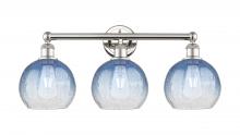 Innovations Lighting 616-3W-PN-G483-8SB - Brookhaven Globe - 3 Light - 26 inch - Polished Nickel - Bath Vanity Light