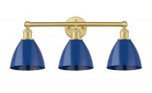 Innovations Lighting 616-3W-SG-MBD-75-BL - Plymouth - 3 Light - 26 inch - Satin Gold - Bath Vanity Light