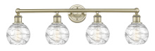 Innovations Lighting 616-4W-AB-G1213-6CL - Athens Deco Swirl - 4 Light - 33 inch - Antique Brass - Bath Vanity Light