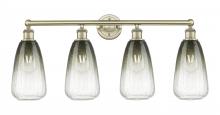 Innovations Lighting 616-4W-AB-G480-6SL - Brookhaven Almond - 4 Light - 33 inch - Antique Brass - Bath Vanity Light