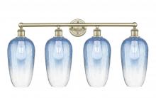 Innovations Lighting 616-4W-AB-G484-7SB - Brookhaven Flute - 4 Light - 34 inch - Antique Brass - Bath Vanity Light