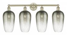 Innovations Lighting 616-4W-AB-G484-7SL - Brookhaven Flute - 4 Light - 34 inch - Antique Brass - Bath Vanity Light