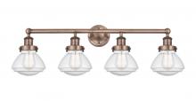 Innovations Lighting 616-4W-AC-G324 - Olean - 4 Light - 34 inch - Antique Copper - Bath Vanity Light