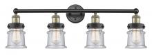 Innovations Lighting 616-4W-BAB-G184S - Canton - 4 Light - 32 inch - Black Antique Brass - Bath Vanity Light