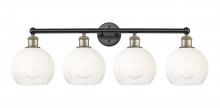 Innovations Lighting 616-4W-BAB-G483-8OP - Brookhaven Globe - 4 Light - 35 inch - Black Antique Brass - Bath Vanity Light