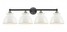 Innovations Lighting 616-4W-BAB-M14-W - Adirondack - 4 Light - 35 inch - Black Antique Brass - Bath Vanity Light