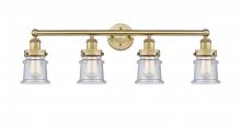 Innovations Lighting 616-4W-BB-G184S - Canton - 4 Light - 32 inch - Brushed Brass - Bath Vanity Light