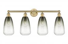 Innovations Lighting 616-4W-BB-G480-6SL - Brookhaven Almond - 4 Light - 33 inch - Brushed Brass - Bath Vanity Light