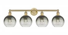 Innovations Lighting 616-4W-BB-G483-8SL - Brookhaven Globe - 4 Light - 35 inch - Brushed Brass - Bath Vanity Light