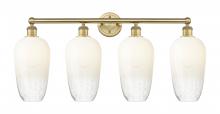 Innovations Lighting 616-4W-BB-G484-7OP - Brookhaven Flute - 4 Light - 34 inch - Brushed Brass - Bath Vanity Light