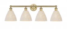 Innovations Lighting 616-4W-BB-NBD-75-NAT - Bristol Natural - 4 Light - 35 inch - Brushed Brass - Bath Vanity Light