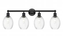 Innovations Lighting 616-4W-BK-G459-6CL - Preston Bulb - 4 Light - 33 inch - Matte Black - Bath Vanity Light