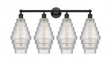 Innovations Lighting 616-4W-BK-G672-8 - Cascade - 4 Light - 35 inch - Matte Black - Bath Vanity Light