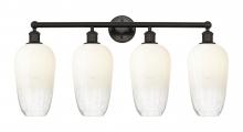 Innovations Lighting 616-4W-OB-G484-7OP - Brookhaven Flute - 4 Light - 34 inch - Oil Rubbed Bronze - Bath Vanity Light
