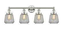 Innovations Lighting 616-4W-PN-G142 - Chatham - 4 Light - 34 inch - Polished Nickel - Bath Vanity Light