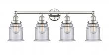 Innovations Lighting 616-4W-PN-G184 - Canton - 4 Light - 33 inch - Polished Nickel - Bath Vanity Light
