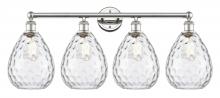 Innovations Lighting 616-4W-PN-G372 - Waverly - 4 Light - 35 inch - Polished Nickel - Bath Vanity Light