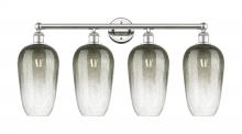 Innovations Lighting 616-4W-PN-G484-7SL - Brookhaven Flute - 4 Light - 34 inch - Polished Nickel - Bath Vanity Light