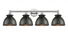Innovations Lighting 616-4W-PN-M14-BK - Adirondack - 4 Light - 35 inch - Polished Nickel - Bath Vanity Light