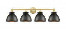 Innovations Lighting 616-4W-SG-M14-BK - Adirondack - 4 Light - 35 inch - Satin Gold - Bath Vanity Light