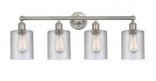 Innovations Lighting 616-4W-SN-G112 - Cobbleskill - 4 Light - 32 inch - Brushed Satin Nickel - Bath Vanity Light