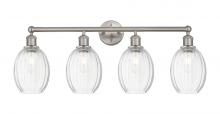 Innovations Lighting 616-4W-SN-G459-6CL - Preston Bulb - 4 Light - 33 inch - Brushed Satin Nickel - Bath Vanity Light
