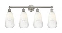 Innovations Lighting 616-4W-SN-G480-6OP - Brookhaven Almond - 4 Light - 33 inch - Brushed Satin Nickel - Bath Vanity Light
