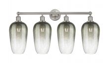 Innovations Lighting 616-4W-SN-G484-7SL - Brookhaven Flute - 4 Light - 34 inch - Brushed Satin Nickel - Bath Vanity Light
