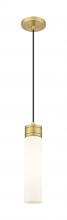 Innovations Lighting 617-1P-BB-G617-11WH - Boreas - 1 Light - 3 inch - Brushed Brass - Cord Hung - Mini Pendant