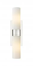 Innovations Lighting 617-2W-PN-G617-8SWH - Boreas - 2 Light - 18 inch - Polished Nickel - Bath Vanity Light