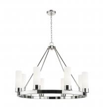 Innovations Lighting 617-8CR-PN-G617-8SWH - Boreas - 8 Light - 36 inch - Polished Nickel - Chandelier