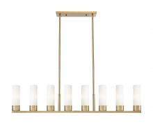 Innovations Lighting 617-8I-BB-G617-8SWH - Boreas - 8 Light - 48 inch - Brushed Brass - Linear Pendant