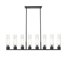 Innovations Lighting 617-8I-BK-G617-11SCL - Boreas - 8 Light - 48 inch - Matte Black - Linear Pendant
