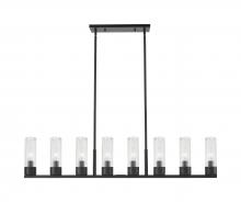 Innovations Lighting 617-8I-BK-G617-8SCL - Boreas - 8 Light - 48 inch - Matte Black - Linear Pendant
