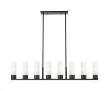 Innovations Lighting 617-8I-BK-G617-8SWH - Boreas - 8 Light - 48 inch - Matte Black - Linear Pendant