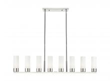 Innovations Lighting 617-8I-PN-G617-8SWH - Boreas - 8 Light - 48 inch - Polished Nickel - Linear Pendant