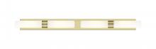Innovations Lighting 617L-4W-AB-G617-11WH - Boreas - 4 Light - 51 inch - Antique Brass - Bath Vanity Light