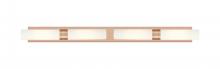Innovations Lighting 617L-4W-AC-G617-11SWH - Boreas - 4 Light - 51 inch - Antique Copper - Bath Vanity Light