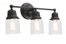 Innovations Lighting 623-3W-BK-G52-LED - Small Bell 3 Light Bath Vanity Light