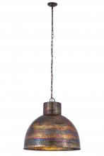 Innovations Lighting 650-3P-BC-24 - Charita - 3 Light - 24 inch - Burnt Copper - Chain hung - Pendant