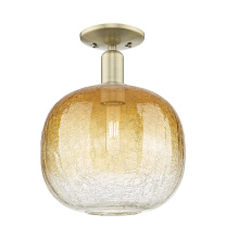 Innovations Lighting 716-1C-AB-G481-10AM - Brookhaven Sphere - 1 Light - 6 inch - Antique Brass - Semi-Flush Mount