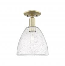 Innovations Lighting 716-1C-AB-GBD-94 - Bristol - 1 Light - 9 inch - Antique Brass - Semi-Flush Mount