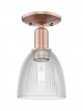 Innovations Lighting 716-1C-AC-G382 - Castile - 1 Light - 6 inch - Antique Copper - Semi-Flush Mount