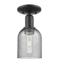 Innovations Lighting 716-1C-BK-G257 - Caledonia - 1 Light - 5 inch - Matte Black - Semi-Flush Mount