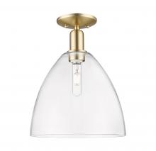 Innovations Lighting 716-1C-CB-GBD-122 - Bristol - 1 Light - 12 inch - Champagne Bronze - Semi-Flush Mount