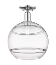 Innovations Lighting 716-1C-PC-G556-12CL - Rochester - 1 Light - 12 inch - Polished Chrome - Semi-Flush Mount